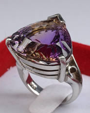 Bague Argent Amétrine