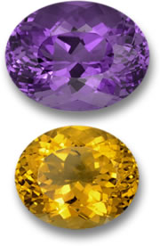Améthyste et Citrine du Brésil