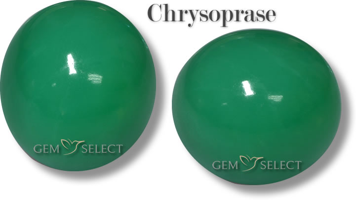 Pierres précieuses en chrysoprase pour Gémeaux de GemSelect – Grande image