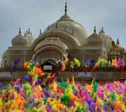 Célébration de Holi en Inde
