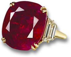 La bague rubis de l'espoir