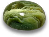 Cabochon serpentin