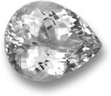 Gemme de topaze blanche