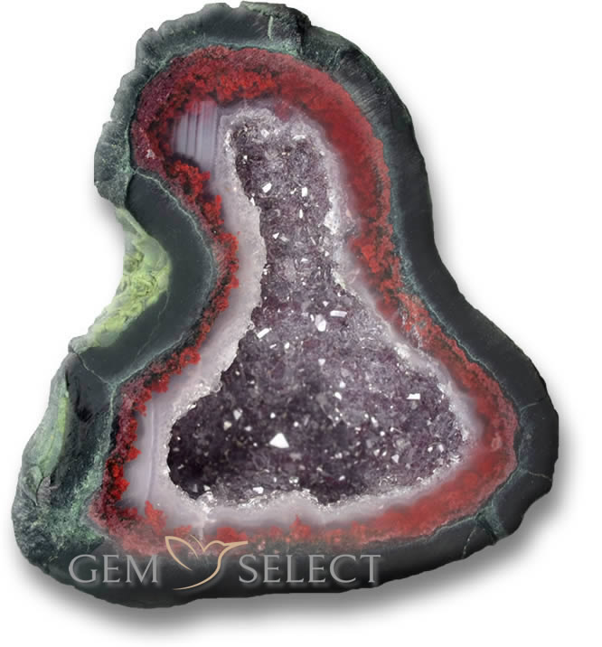 Agate Geode Gemstone de GemSelect - Grande image