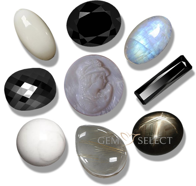 Pierres précieuses noires de GemSelect - Grande image
