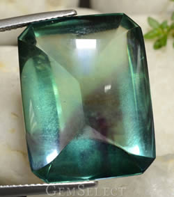 Cabochon Pain de Sucre Fluorite Vert Bleuâtre
