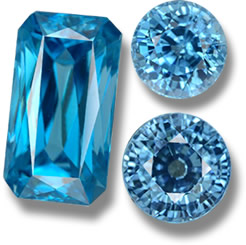 Zircon bleu de GemSelect - Petite image