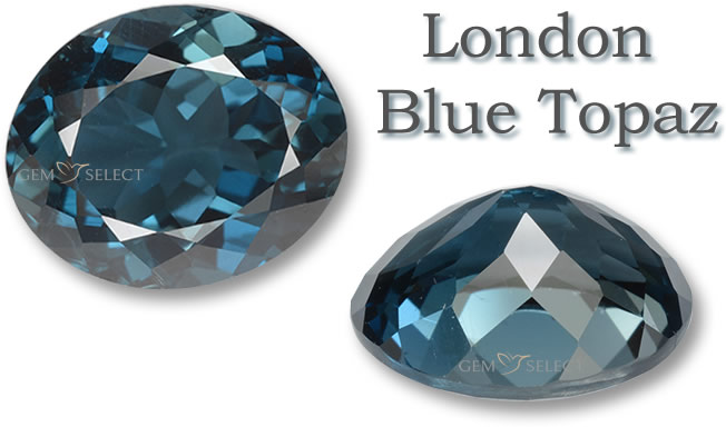 Une pierre précieuse de topaze bleue de Londres pour le Bélier de GemSelect - Grande image