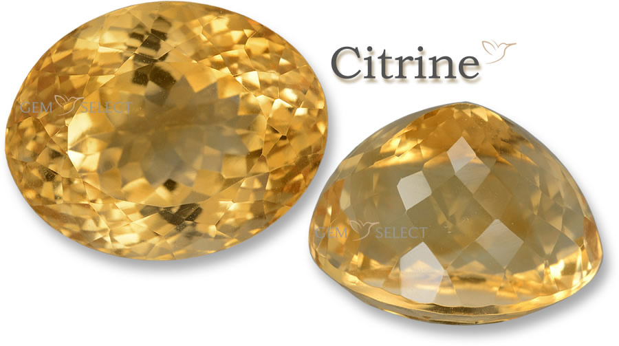 Pierres précieuses citrine pour Gémeaux de GemSelect - Grande image