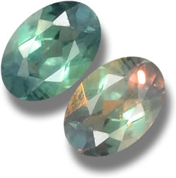 Alexandrite à changement de couleur naturelle