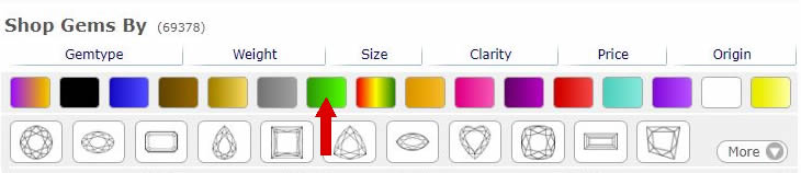 Une photo de notre nouveau menu de couleurs - GemSelect