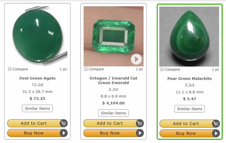 Une photo Une page produit chez GemSelect