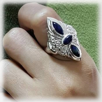 Bague de mode en argent