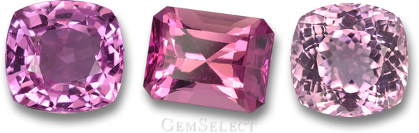 Saphir Rose, Tourmaline Rose & Kunzite