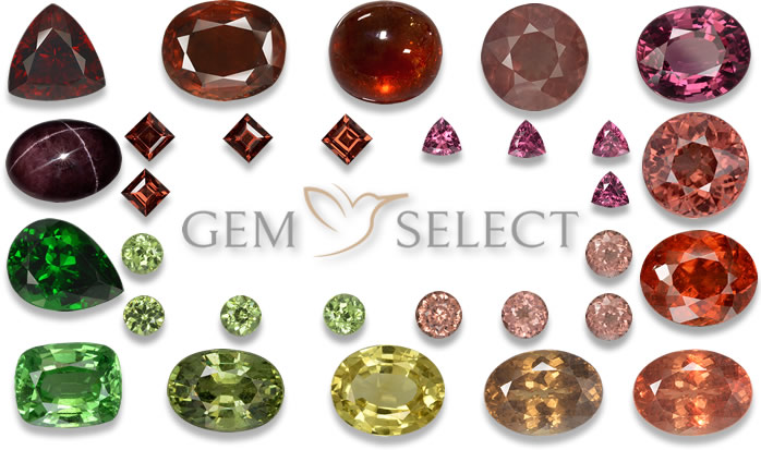 Pierres précieuses de grenat de GemSelect - Grande image