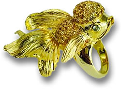 Bague Cocktail en Or avec Grenat Spessartite
