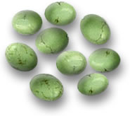 Perles turquoises vertes