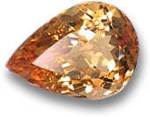 Topaze impériale orange dorée