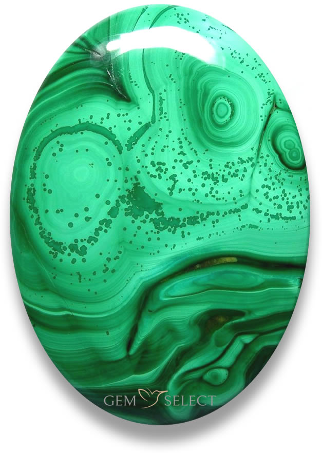 Pierres précieuses de malachite de GemSelect - Grande image