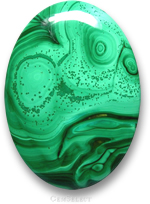 Pierre précieuse de malachite