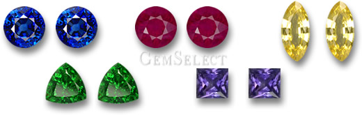 Paires de pierres précieuses assorties chez GemSelect