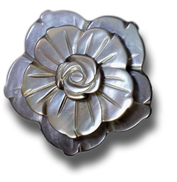 Broche double en nacre
