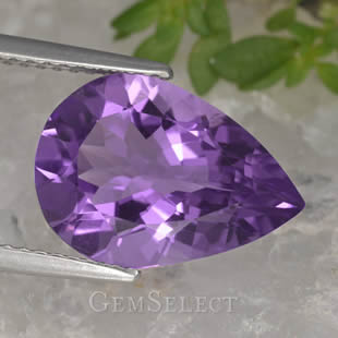 Pierre précieuse d'améthyste naturelle de GemSelect