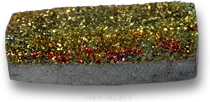 Pierre précieuse de pyrite arc-en-ciel
