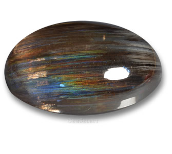 Cabochon Scapolite Arc-en-Ciel Ovale