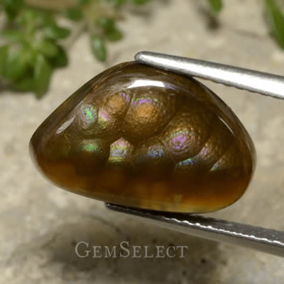 Pierre gemme d'agate de feu de GemSelect