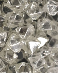 Diamant blanc brut