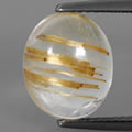 Gemme de quartz rutile doré