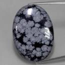 Voir plus de cabochons en obsidienne flocon de neige Snowflake Obsidian Cabochon