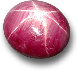 Rubis étoilé naturel