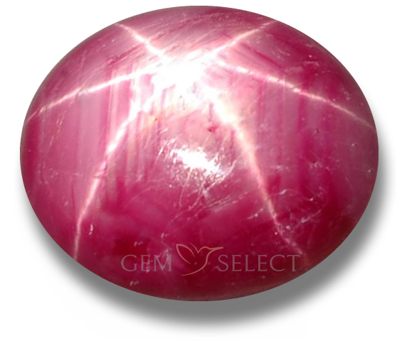 Pierres précieuses rubis étoilé de GemSelect - Grande image