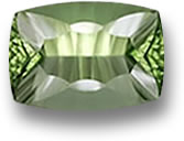 Concave Cut Tashmarine Diopside Gemme