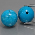 Perles turquoises