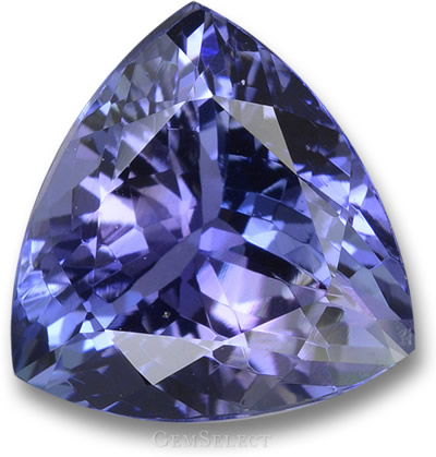 Billion de tanzanite violet-bleu