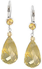Boucles d'oreilles en tourmaline briolette