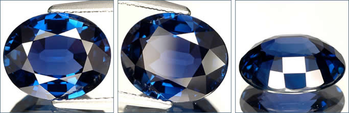 Saphir bleu non traité de qualité supérieure