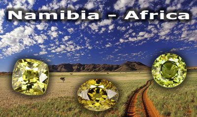 Pierres précieuses de Namibie - Afrique