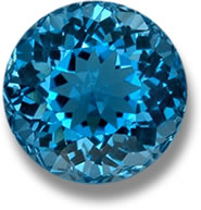 Topaze bleue irradiée