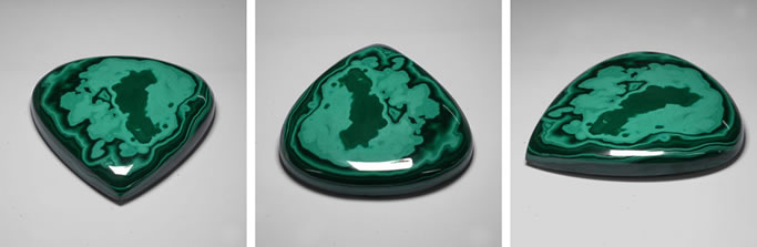 Malachite naturelle massive