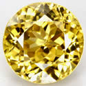 Zircon jaune naturel