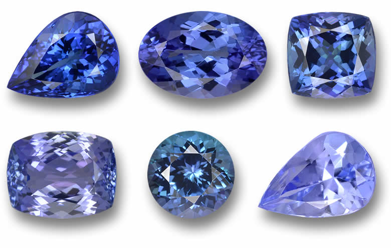 1-2 Carat Tanzanite Gemstones - Natural, Certified