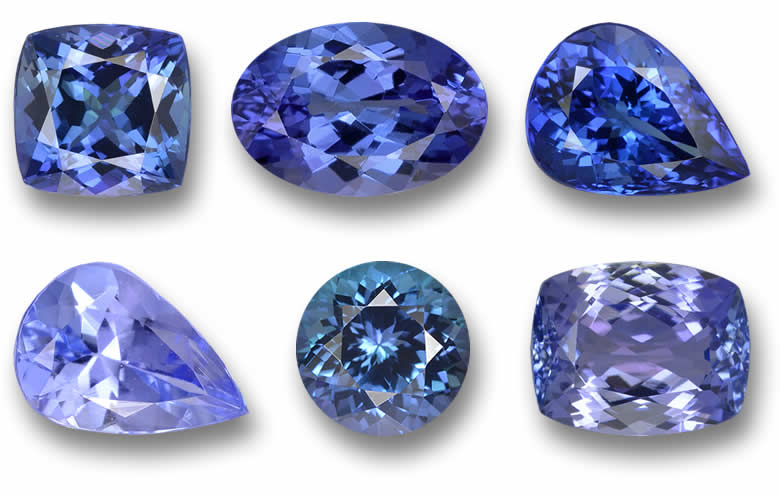 2-4 Carat Tanzanite Gemstones - Natural, Certified