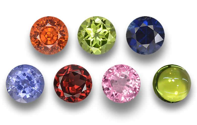 20 mm Round Gemstones: Topaz, Opals, Garnets, Sapphires, Rubies, Calibrated 20 mm Round Gems