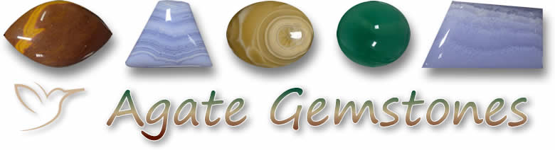 Pierres précieuses d'agate
