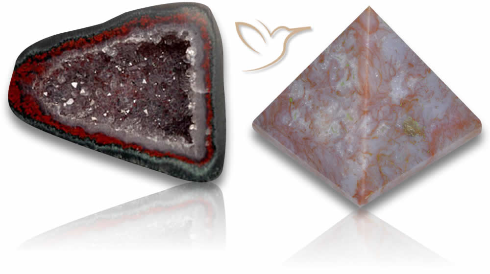 Pierres précieuses d'agate