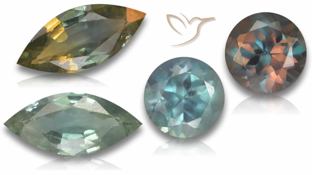 Pierres précieuses alexandrites